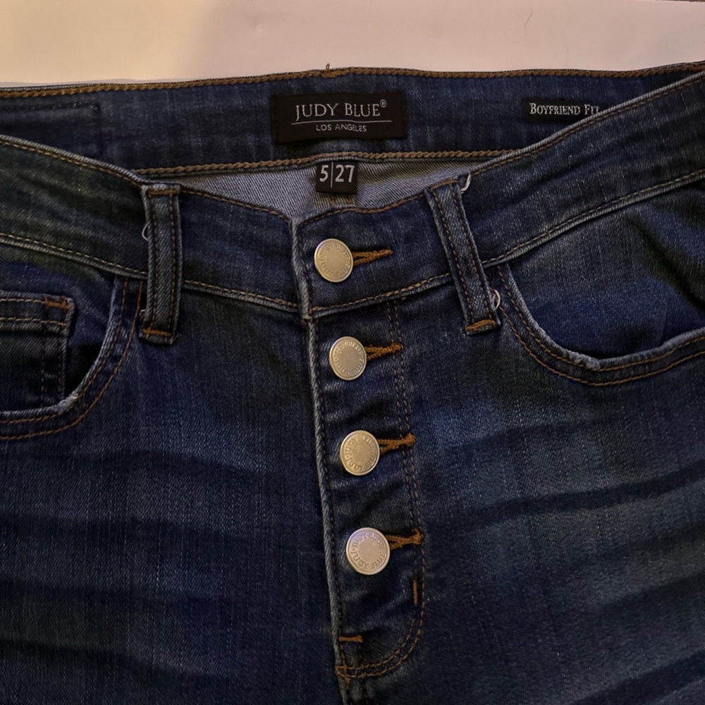 Judy Blue Indigo Button-Fly Denim